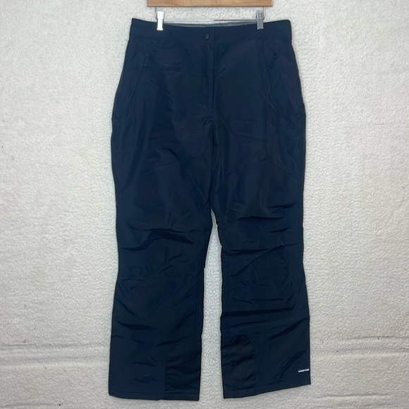 NWT Lands End Womens Black Squall Insulated Pants 1X PLUS - Picture 4 of 8